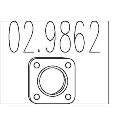 Tesnenie výfukovej trubky MTS 02.9862