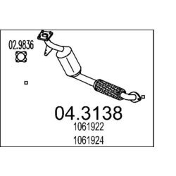 Katalyzátor MTS 04.3138