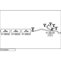 Výfukový systém MTS NISS36609A004307