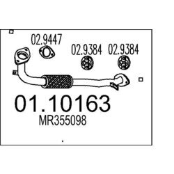 Výfukové potrubie MTS 01.10163