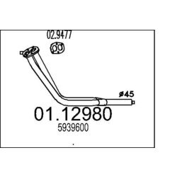 Výfukové potrubie MTS 01.12980