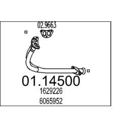 Výfukové potrubie MTS 01.14500