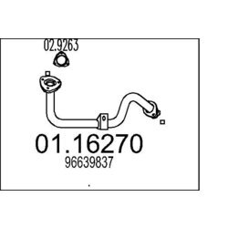Výfukové potrubie MTS 01.16270