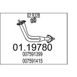 Výfukové potrubie MTS 01.19780