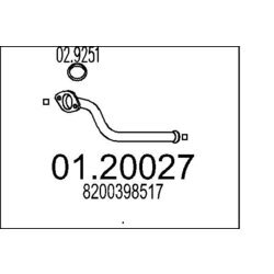Výfukové potrubie MTS 01.20027