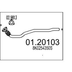 Výfukové potrubie MTS 01.20103