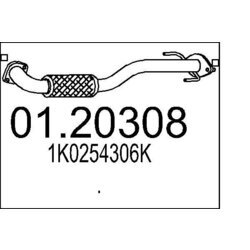 Výfukové potrubie MTS 01.20308