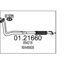 Výfukové potrubie MTS 01.21660