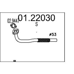 Výfukové potrubie MTS 01.22030