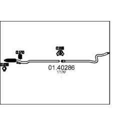 Výfukové potrubie MTS 01.40286