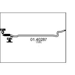Výfukové potrubie MTS 01.40287