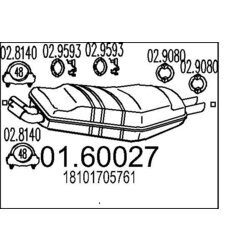 Koncový tlmič výfuku MTS 01.60027