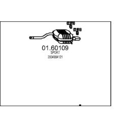 Koncový tlmič výfuku MTS 01.60109
