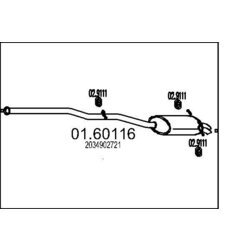 Koncový tlmič výfuku MTS 01.60116