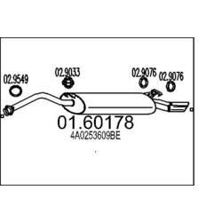 Koncový tlmič výfuku MTS 01.60178