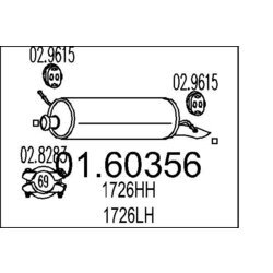 Koncový tlmič výfuku MTS 01.60356