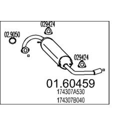 Koncový tlmič výfuku MTS 01.60459