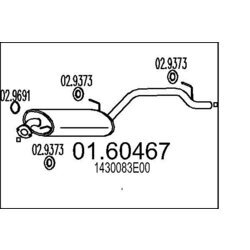 Koncový tlmič výfuku MTS 01.60467