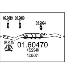 Koncový tlmič výfuku MTS 01.60470