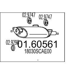 Koncový tlmič výfuku MTS 01.60561