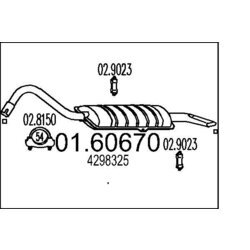 Koncový tlmič výfuku MTS 01.60670