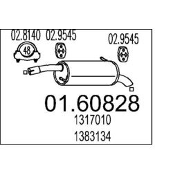 Koncový tlmič výfuku MTS 01.60828