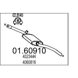 Koncový tlmič výfuku MTS 01.60910