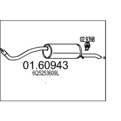Koncový tlmič výfuku MTS 01.60943