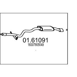 Koncový tlmič výfuku MTS 01.61091