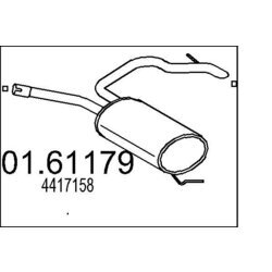 Koncový tlmič výfuku MTS 01.61179