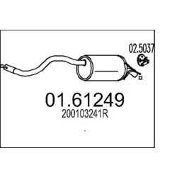 Koncový tlmič výfuku MTS 01.61249