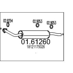 Koncový tlmič výfuku MTS 01.61260
