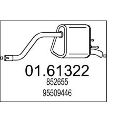 Koncový tlmič výfuku MTS 01.61322