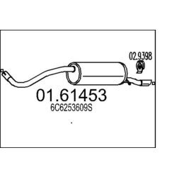 Koncový tlmič výfuku MTS 01.61453