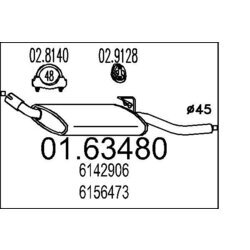 Koncový tlmič výfuku MTS 01.63480