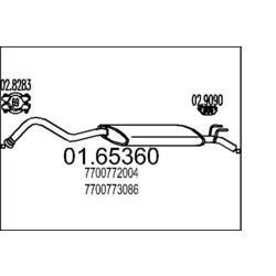 Koncový tlmič výfuku MTS 01.65360