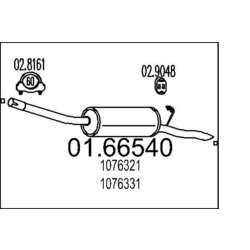 Koncový tlmič výfuku MTS 01.66540