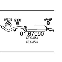 Koncový tlmič výfuku MTS 01.67090