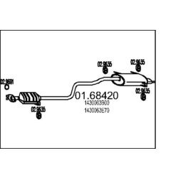 Koncový tlmič výfuku MTS 01.68420
