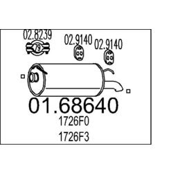 Koncový tlmič výfuku MTS 01.68640