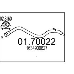 Výfukové potrubie MTS 01.70022