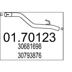 Výfukové potrubie MTS 01.70123