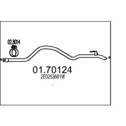 Výfukové potrubie MTS 01.70124