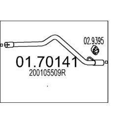 Výfukové potrubie MTS 01.70141