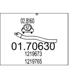Výfukové potrubie MTS 01.70630