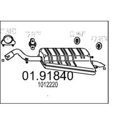 Koncový tlmič výfuku MTS 01.91840