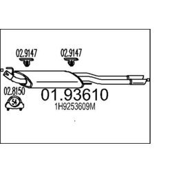 Koncový tlmič výfuku MTS 01.93610