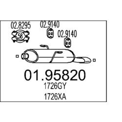 Koncový tlmič výfuku MTS 01.95820