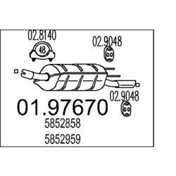 Koncový tlmič výfuku MTS 01.97670