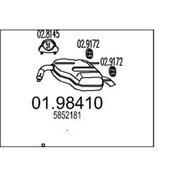 Koncový tlmič výfuku MTS 01.98410